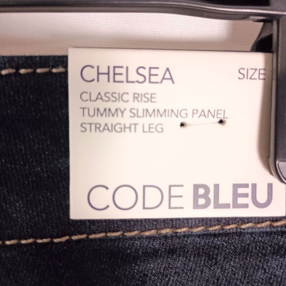 Code Bleu Chelsea Classic Rise Tummy Slimming Straight Jeans 14 NWT - Picture 11 of 11